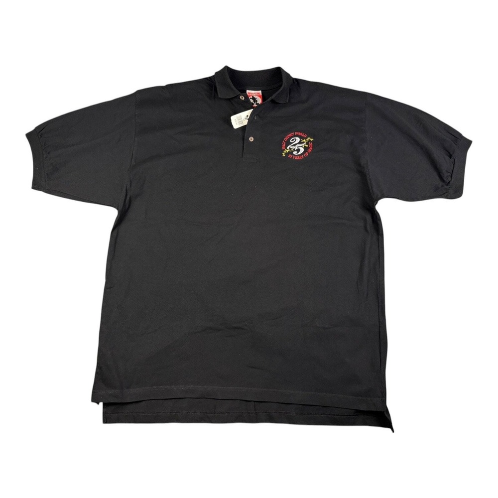 Disney Mickey Inc 25 Years of Magic Polo Shirt XX‎ Large Black